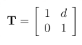 Transfer matrix for free space